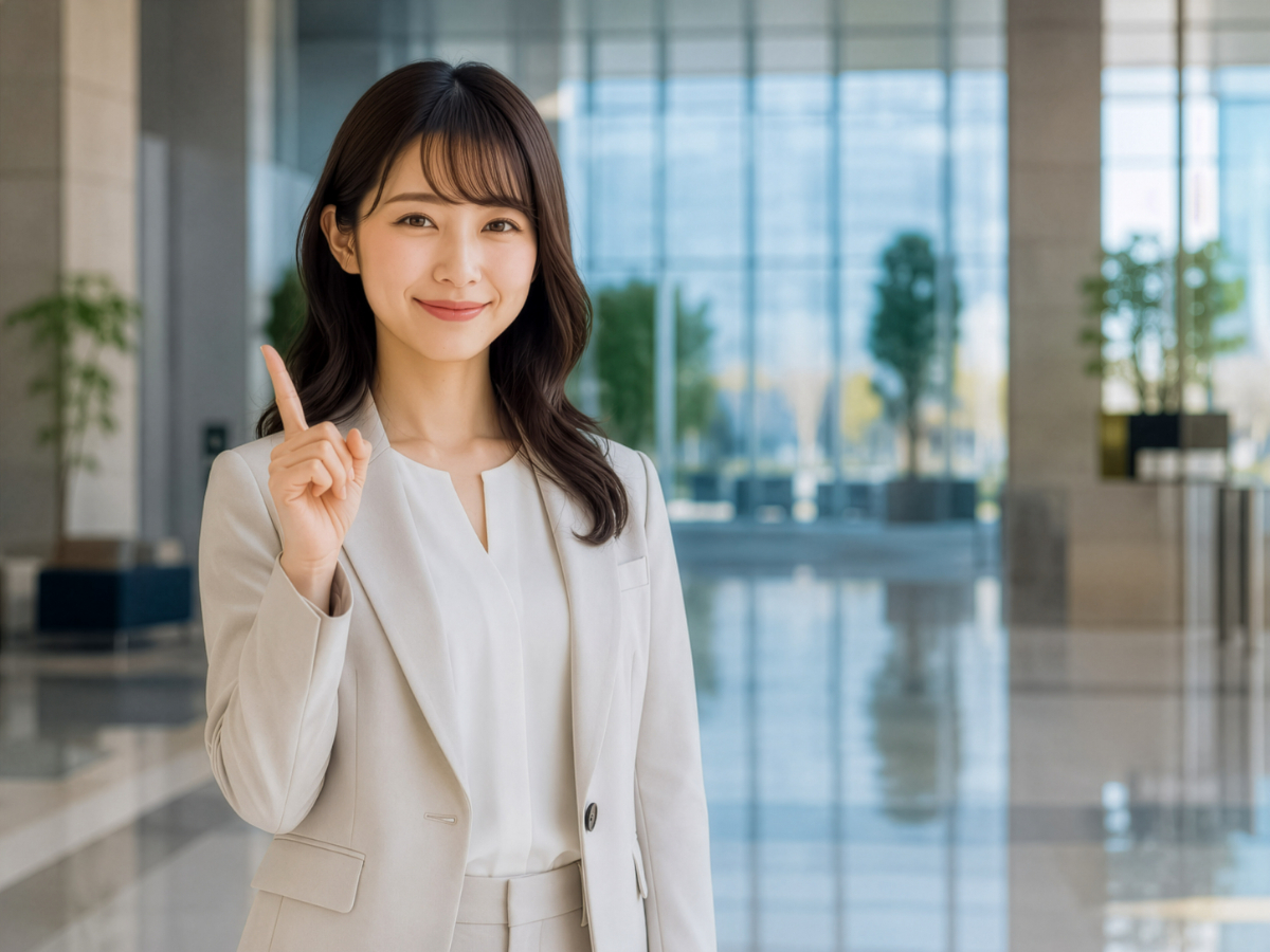 小児矯正の1期治療のみで終わるケースを紹介している女性
